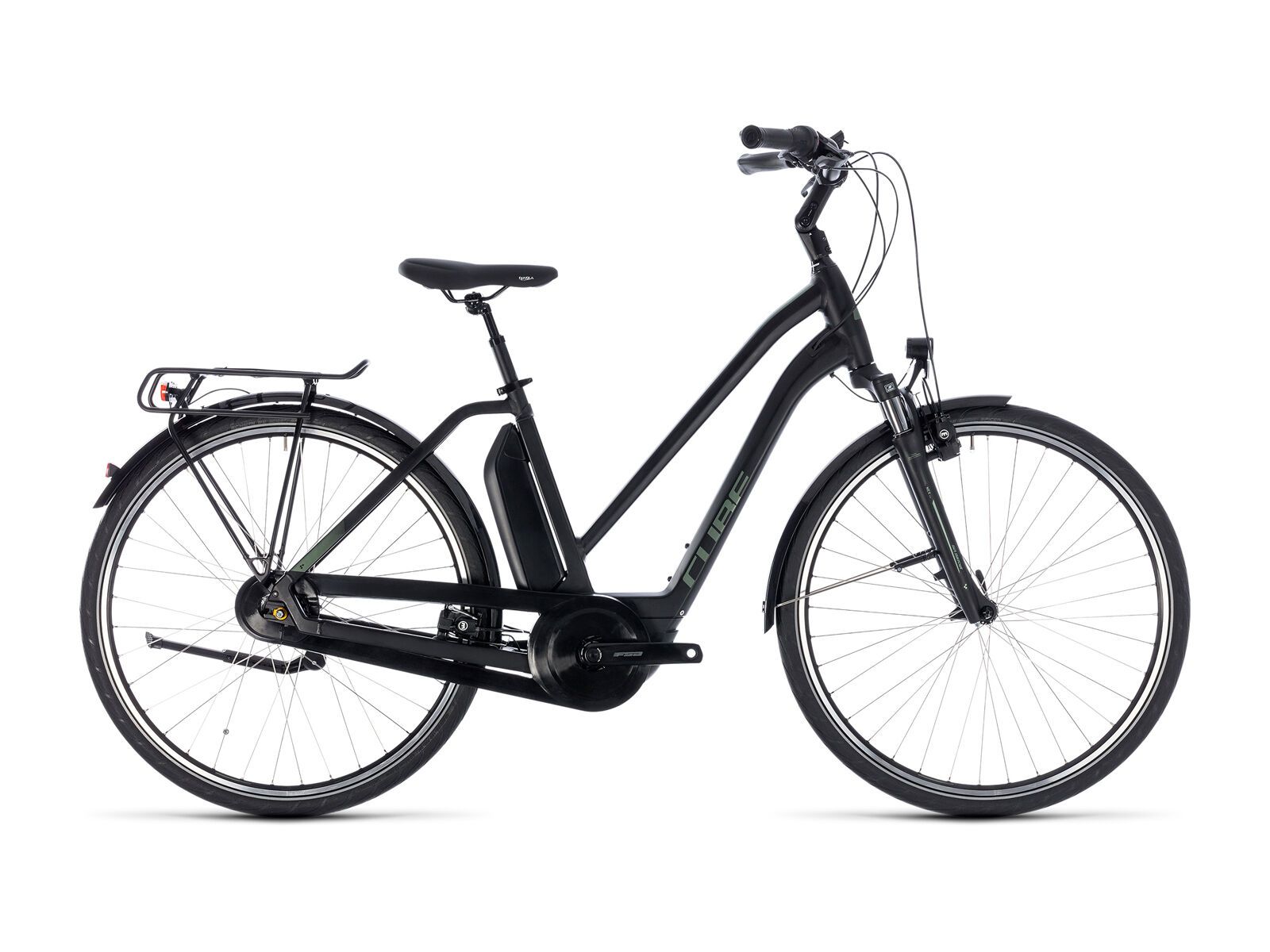 Cube Town Hybrid ONE 500 Trapeze, black´n´frostgreen - Bild 1