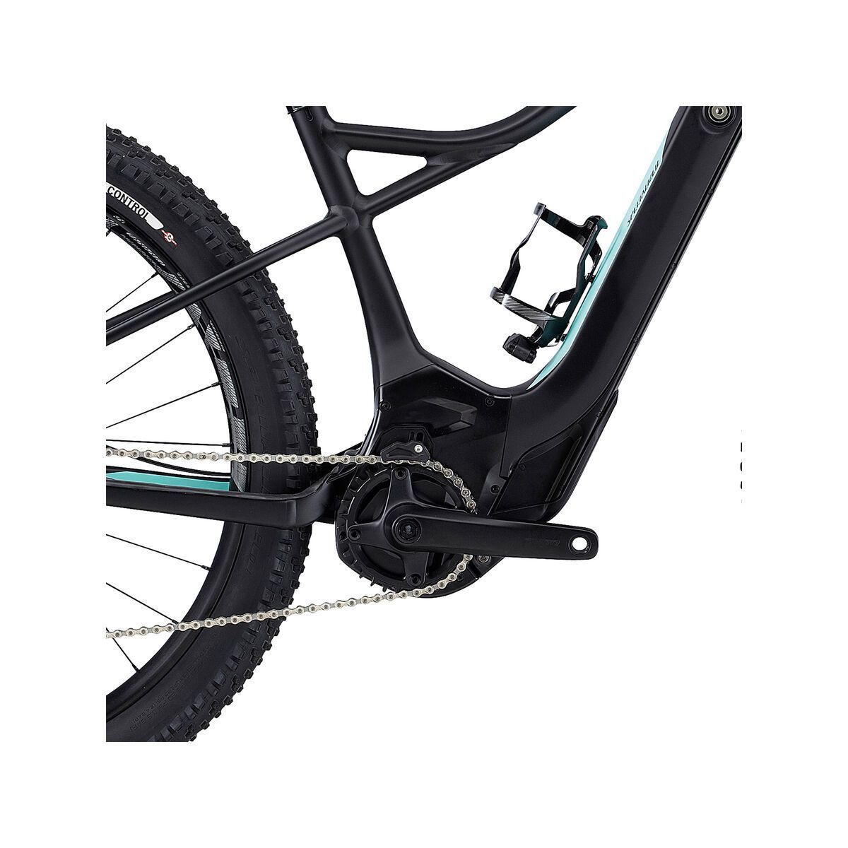 Specialized Womens Turbo Levo HT Comp 6Fattie, satin black/light turquoise - Bild 3