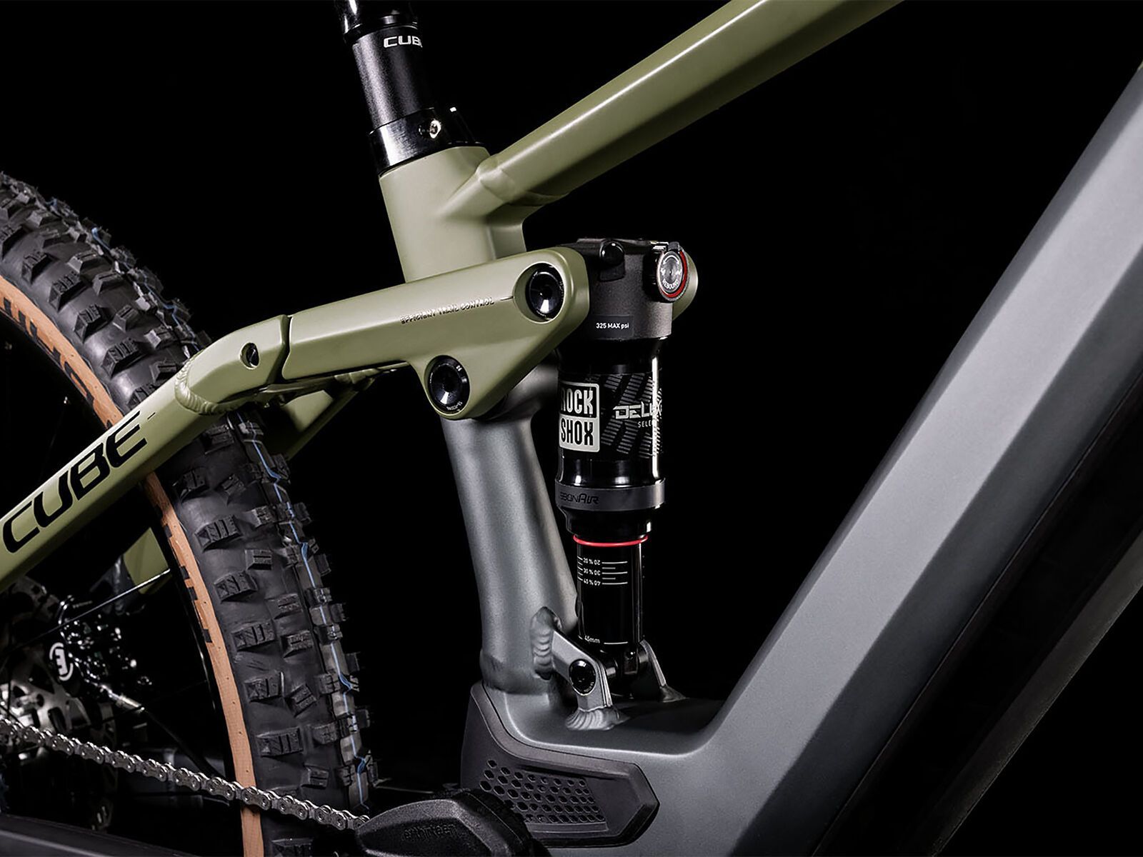 Cube Stereo Hybrid 120 TM 625 27.5, flashgrey´n´olive - Bild 4