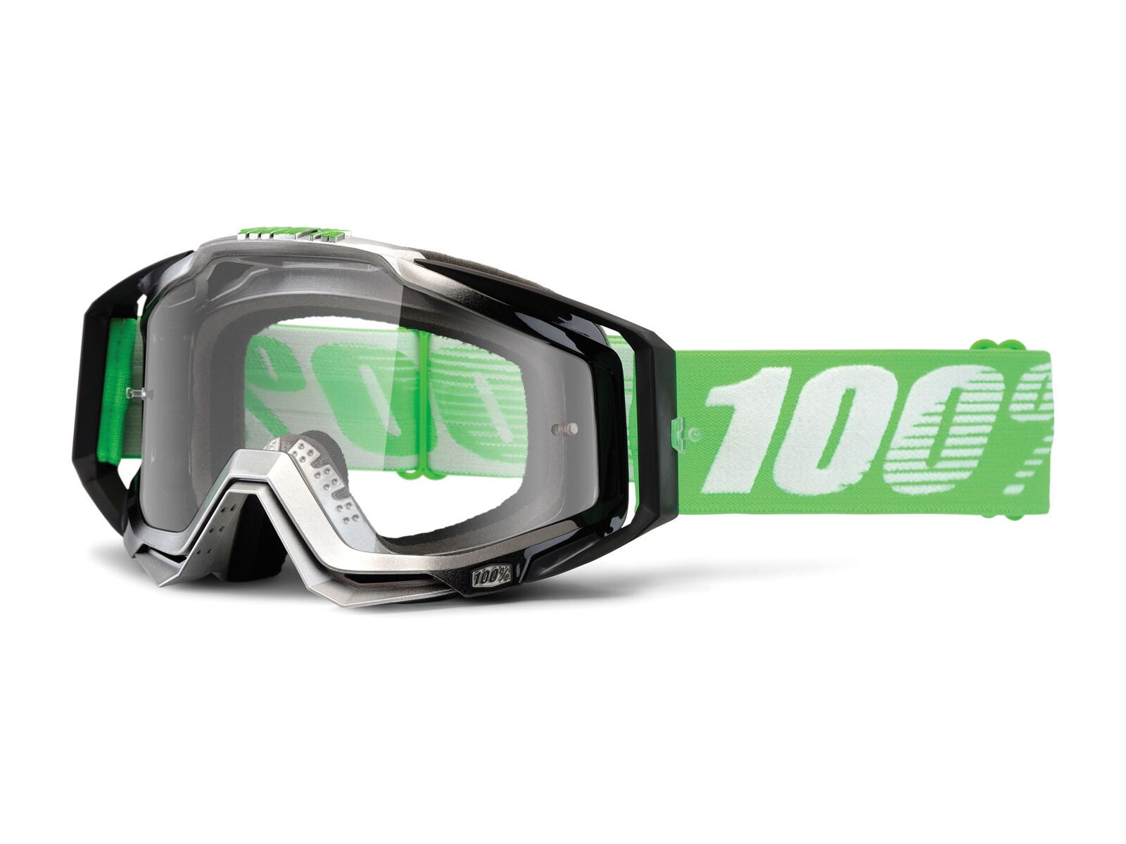 100% Racecraft inkl. Wechselscheibe, organic/Lens: mirror green - Bild 3