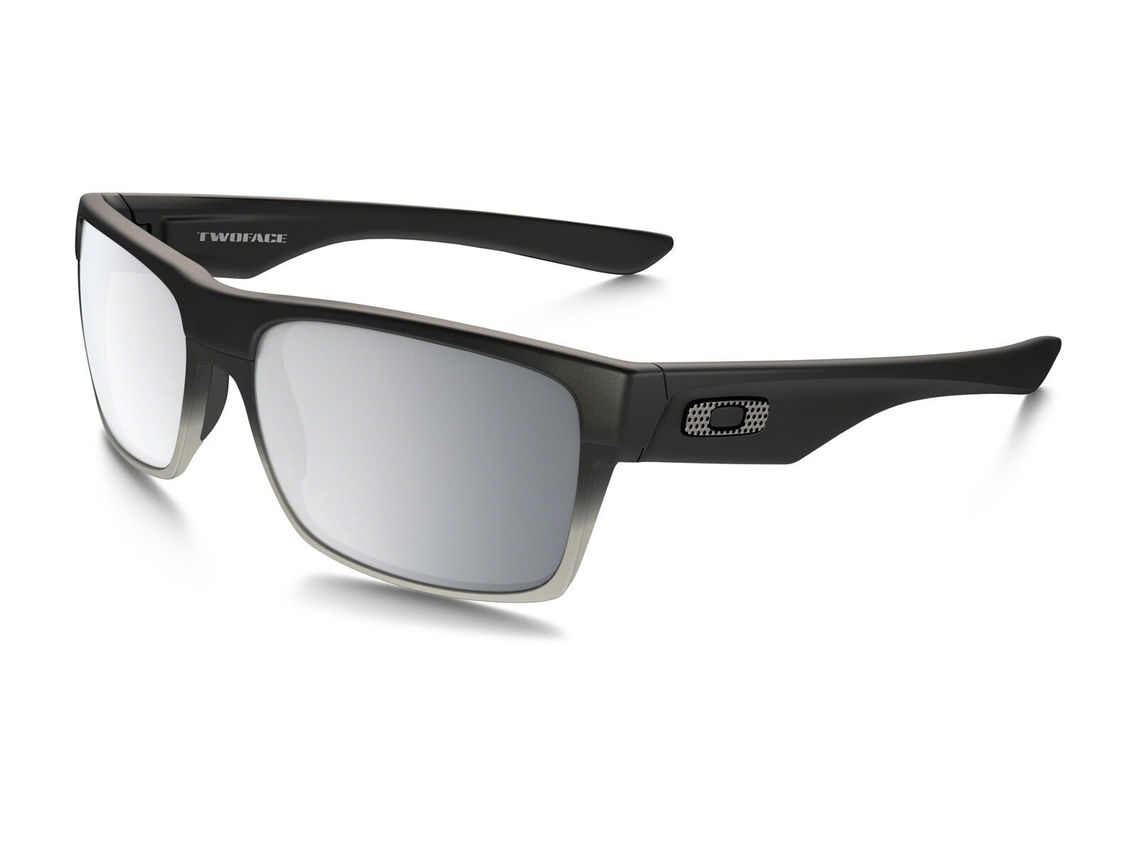 Oakley Twoface Machinist Collection Matte Black Lens Chrome Iridium Biker Boarder De