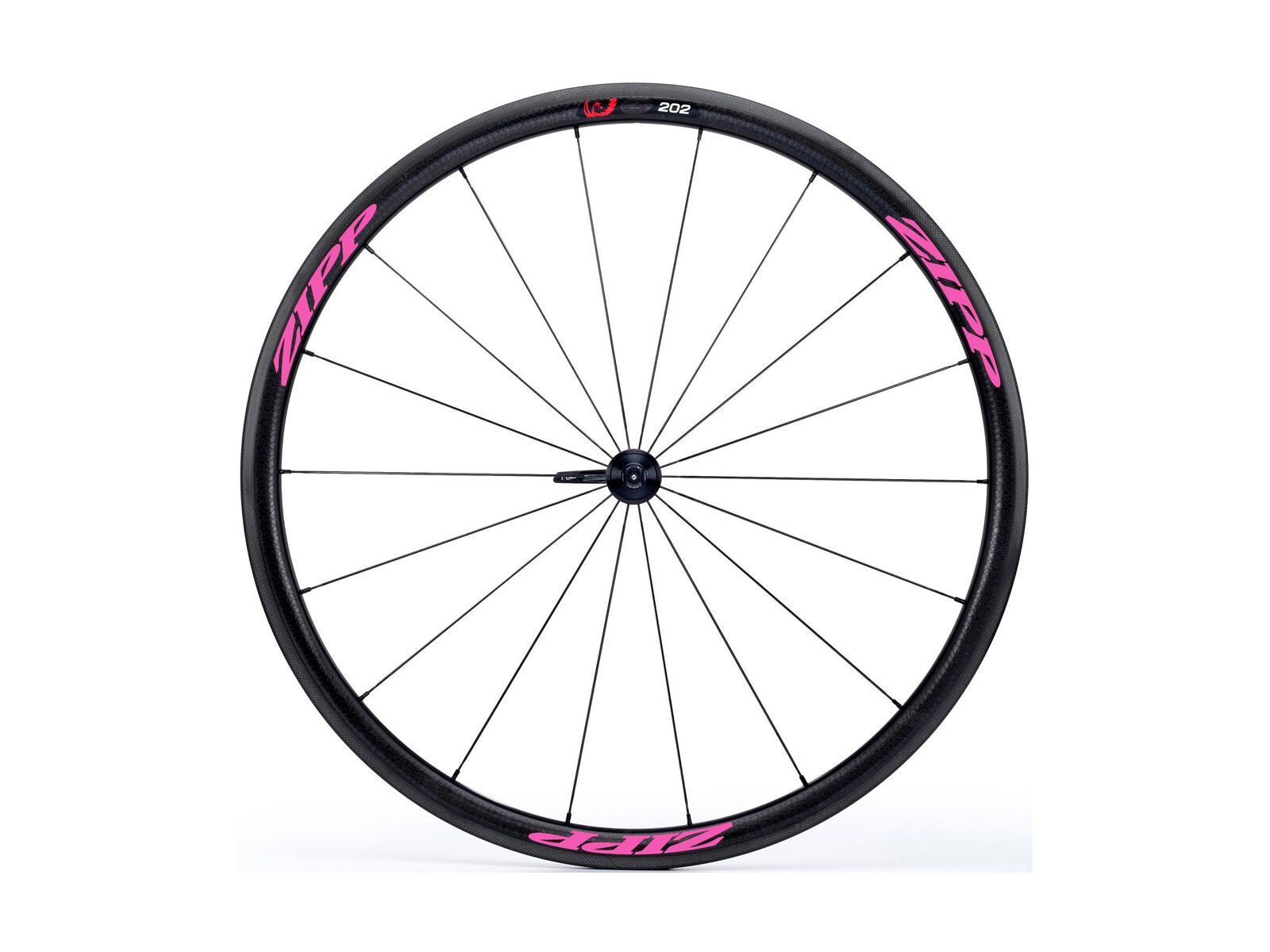 Zipp 202 Firecrest Carbon Clincher, schwarz/pink - Bild 1