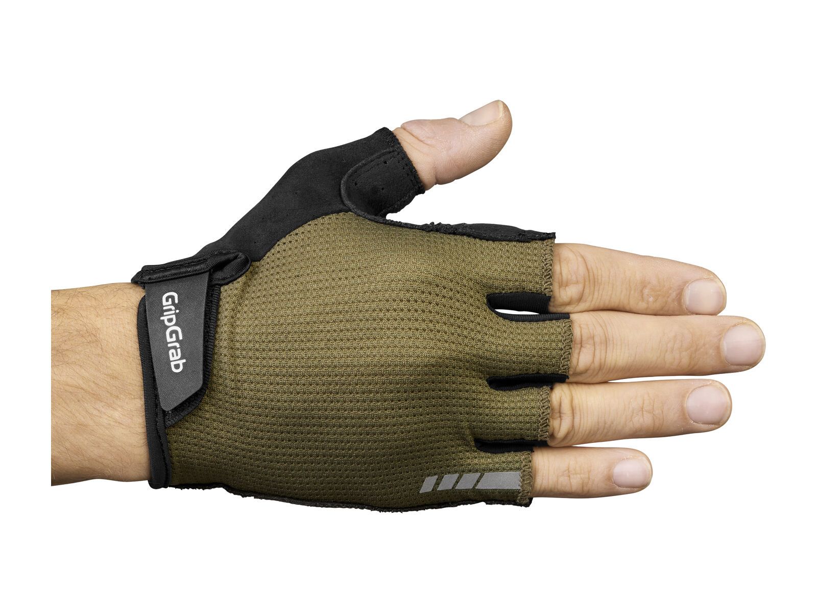 GripGrab EXPLR Padded Short Finger Summer Gloves, olive green - Bild 2