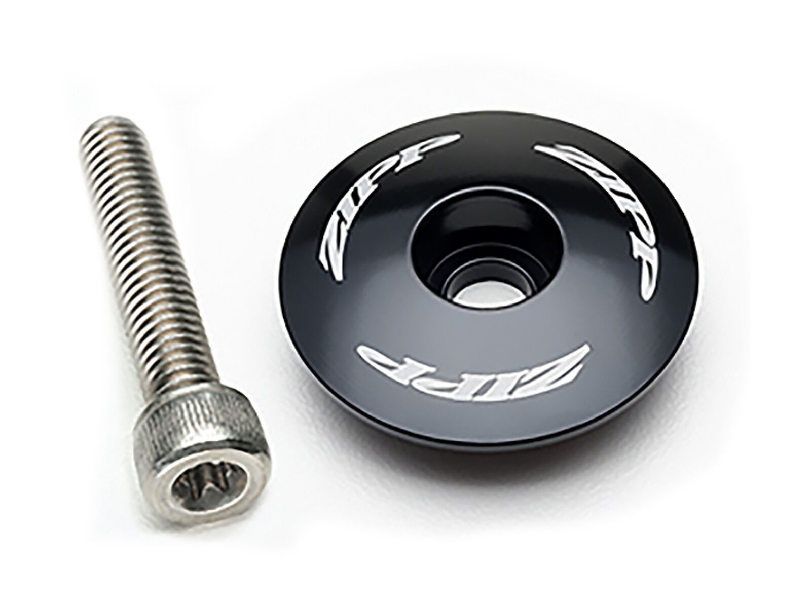 Zipp Stem Top Cap and Bolt - Service Course SL-OS, polished black - Bild 1
