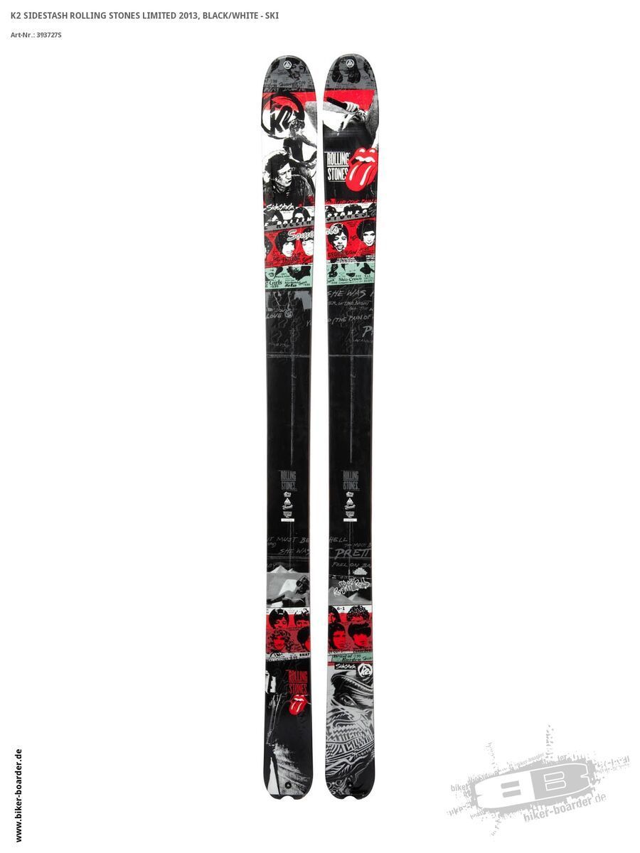 K2 SKI Set: Sidestash Rolling Stones Limited 2013 + Marker Squire Schizo 11 - Bild 2