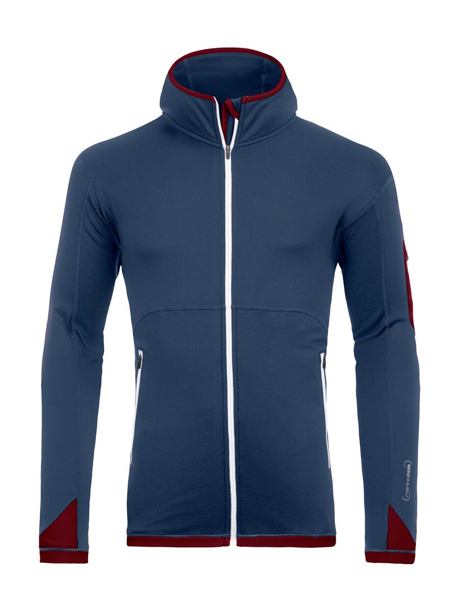 Ortovox Merino Fleece Light Hoody M, night blue - Bild 1