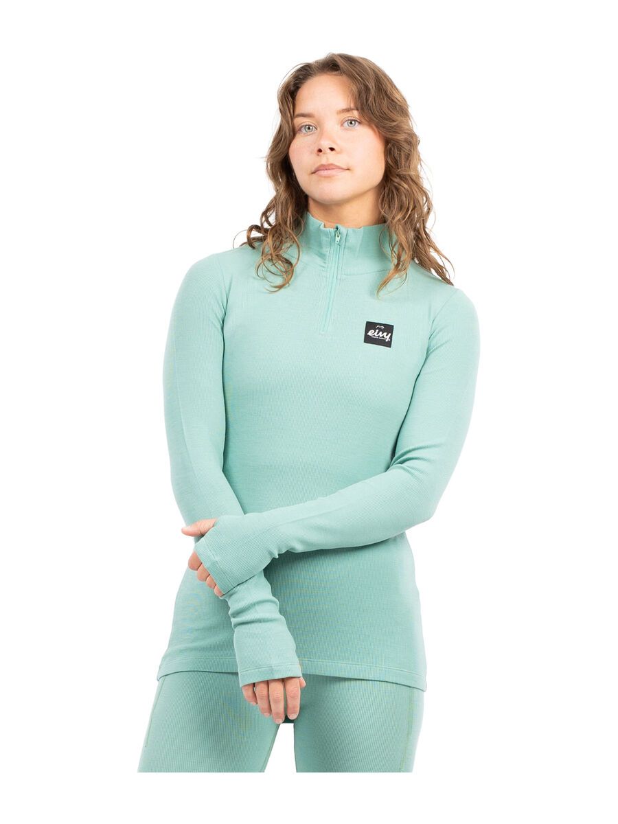 Eivy Journey Merino Wool Rib Top, menthe - Bild 3
