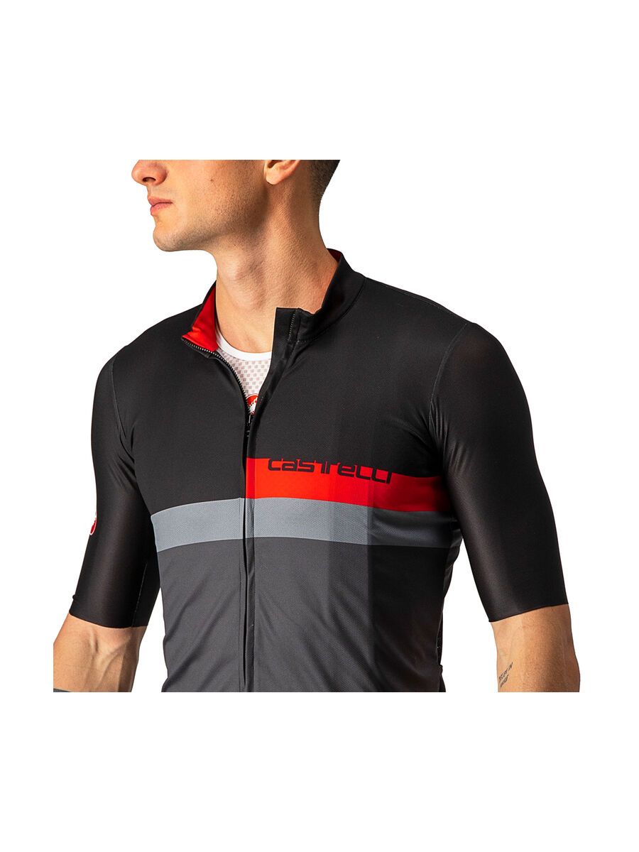 Castelli A Blocco Jersey, light black/red-drark gray - Bild 4