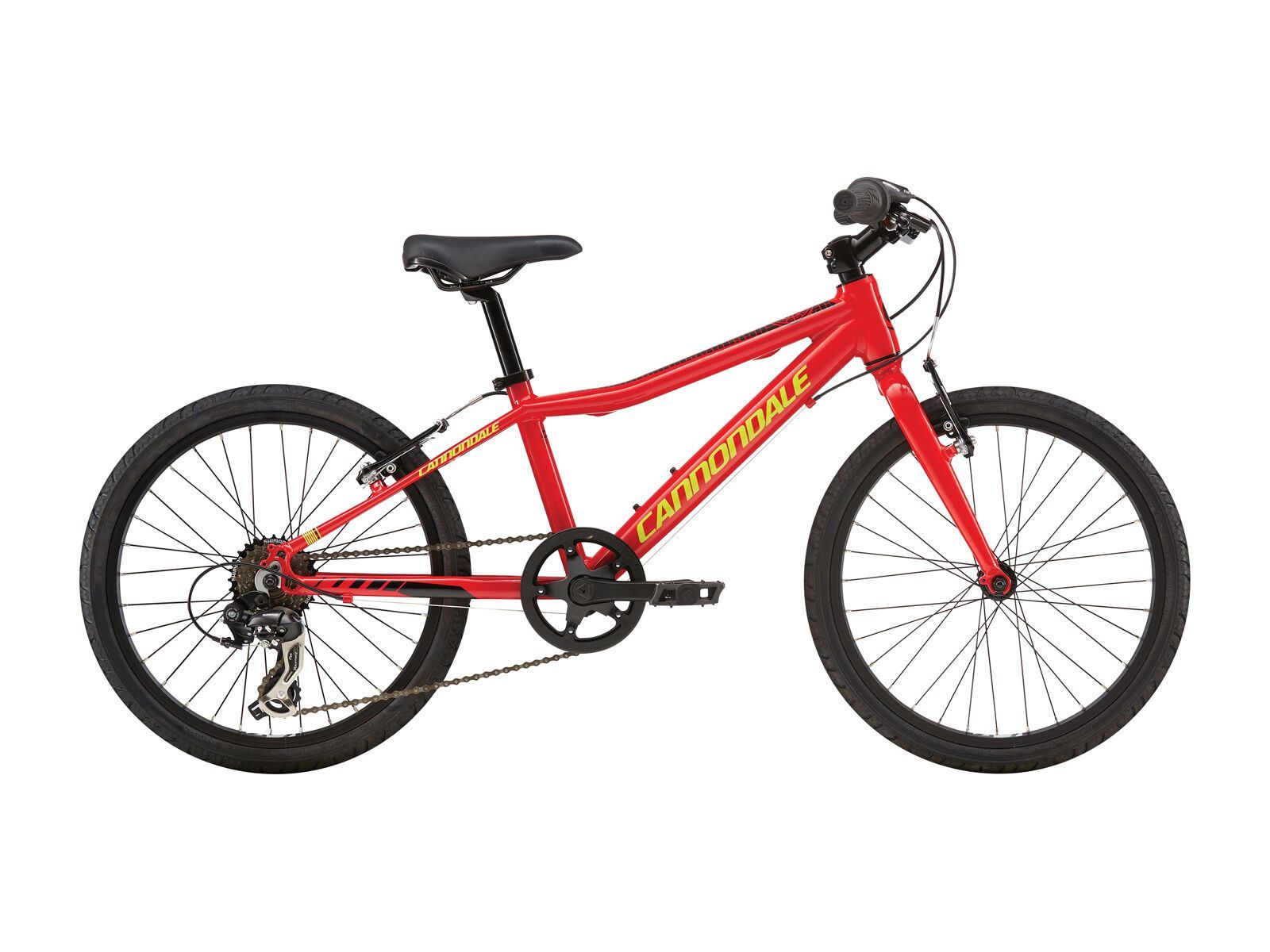 Cannondale Street 20 Kids, race red w/ jet black and neon spring, gloss - Bild 1