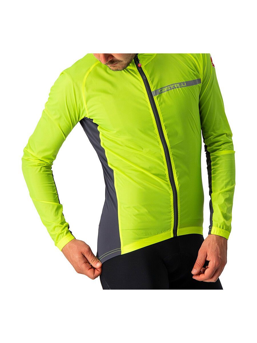Castelli Squadra Stretch Jacket, yellow fluo/dark gray - Bild 3