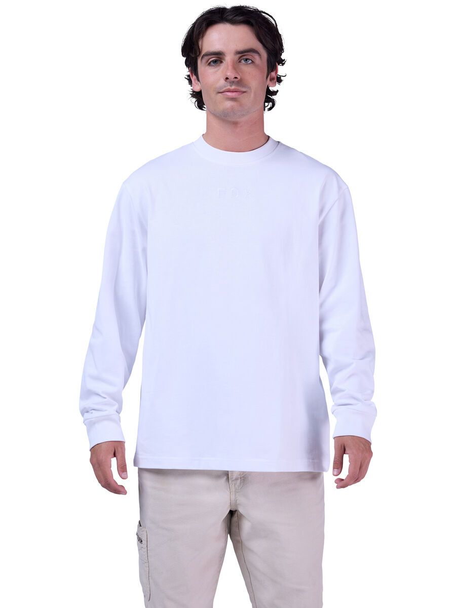 Fox Wordmark Oversized Long Sleeve Tee, optic white - Bild 3