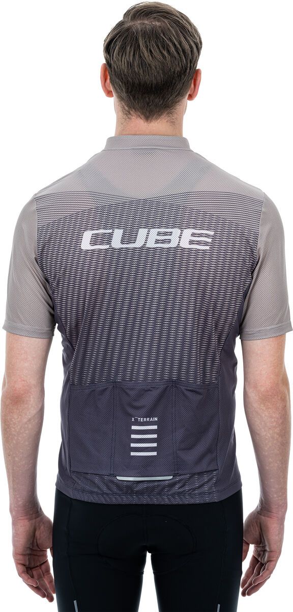 Cube ATX Trikot Full Zip kurzarm, beige´n´grey - Bild 3