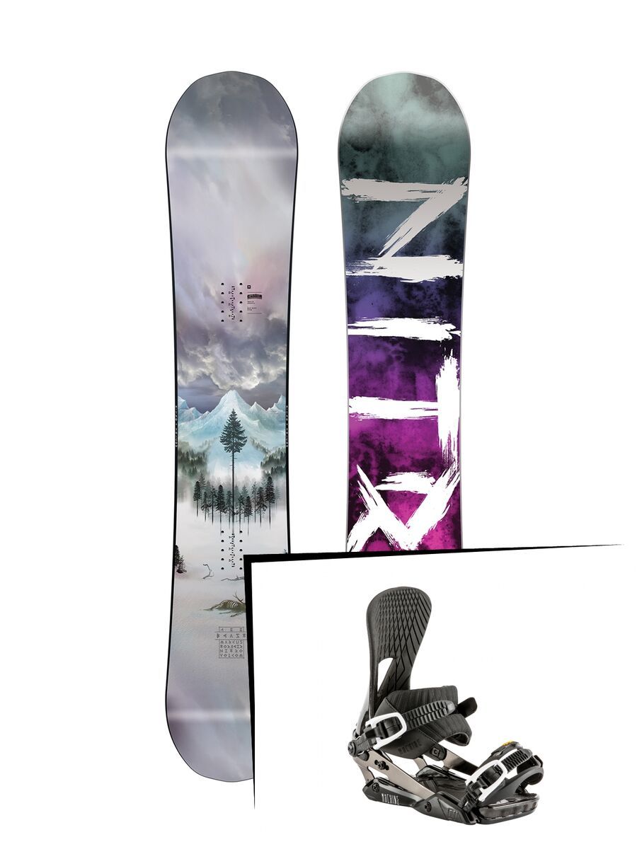 Set: Nitro Beast Nitro x Volcom 2019 + Nitro Machine dark night - Bild 1