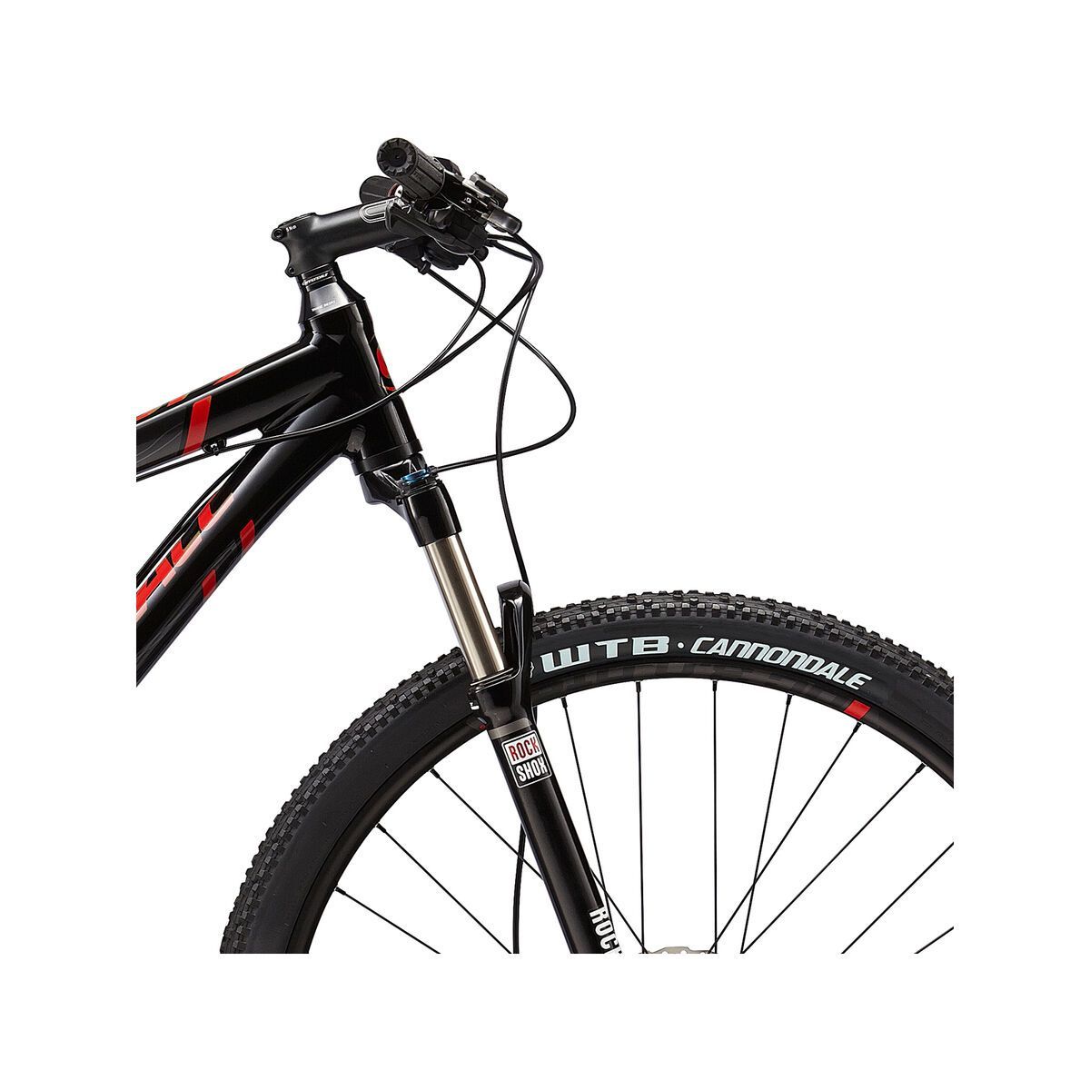 Cannondale Rush 29 3, jet black with race red, charcoal gray, gloss - Bild 5