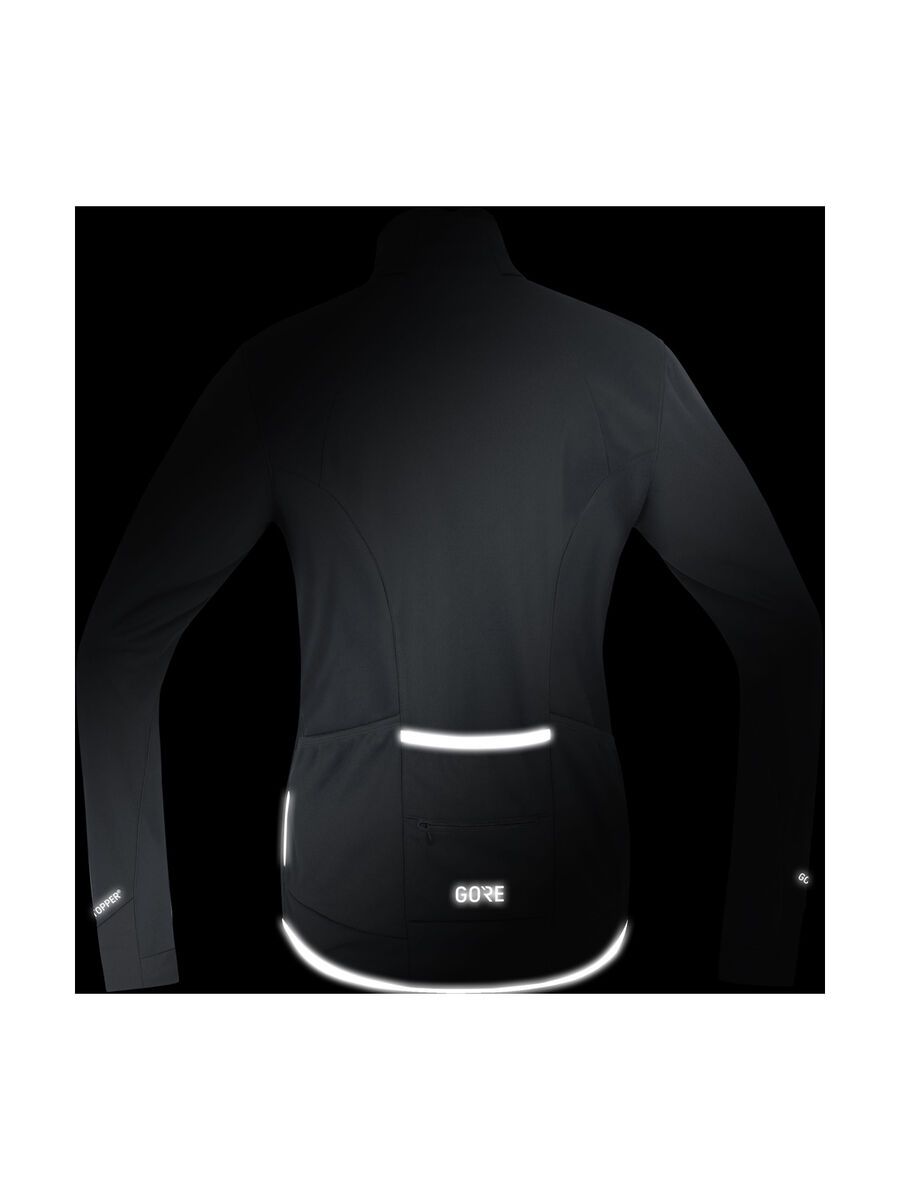 GOREWEAR C5 Windstopper Thermo Jacke, black/red - Bild 6