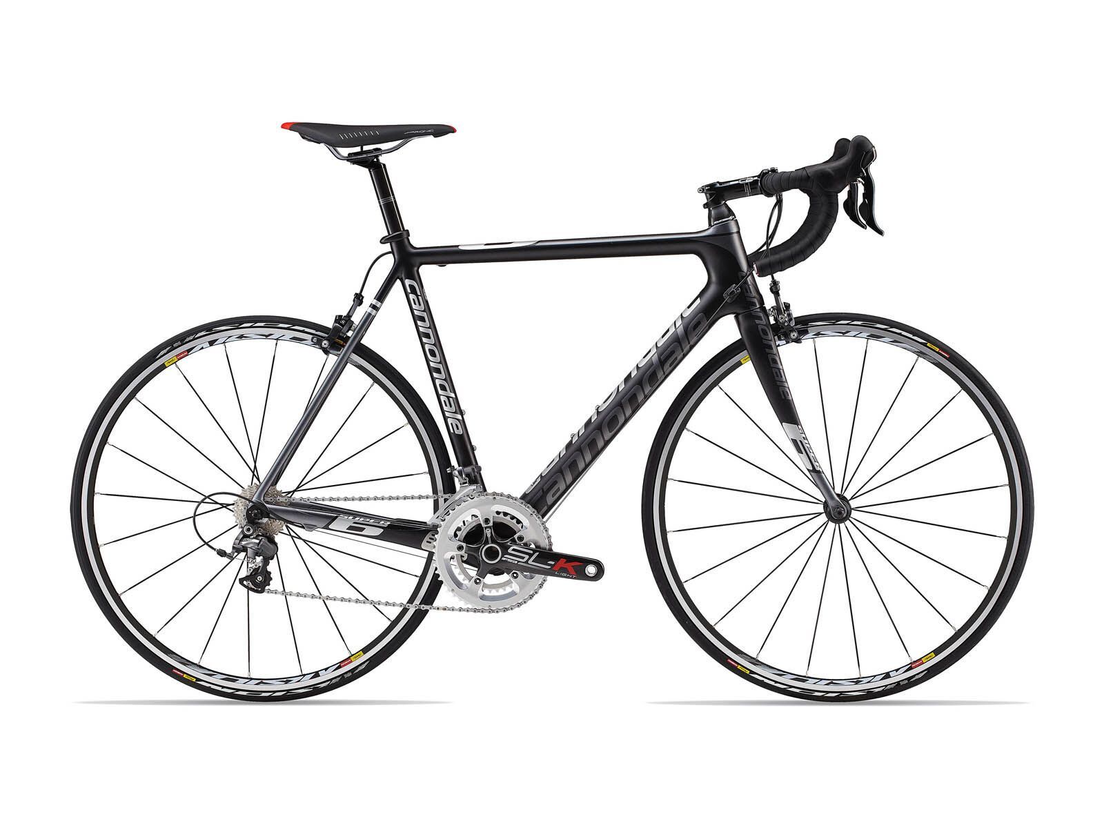 Cannondale Super Six SuperSix 3 Ultegra Compact, jet black w/ charcoal gray and fine silver accents matte - Bild 1