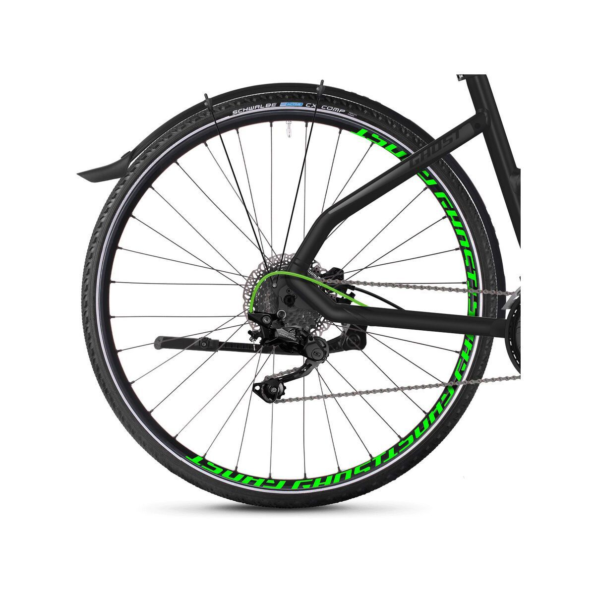 Ghost Square Cross X 5.8 W AL, titanium gray/micro chip gray/neon green - Bild 4