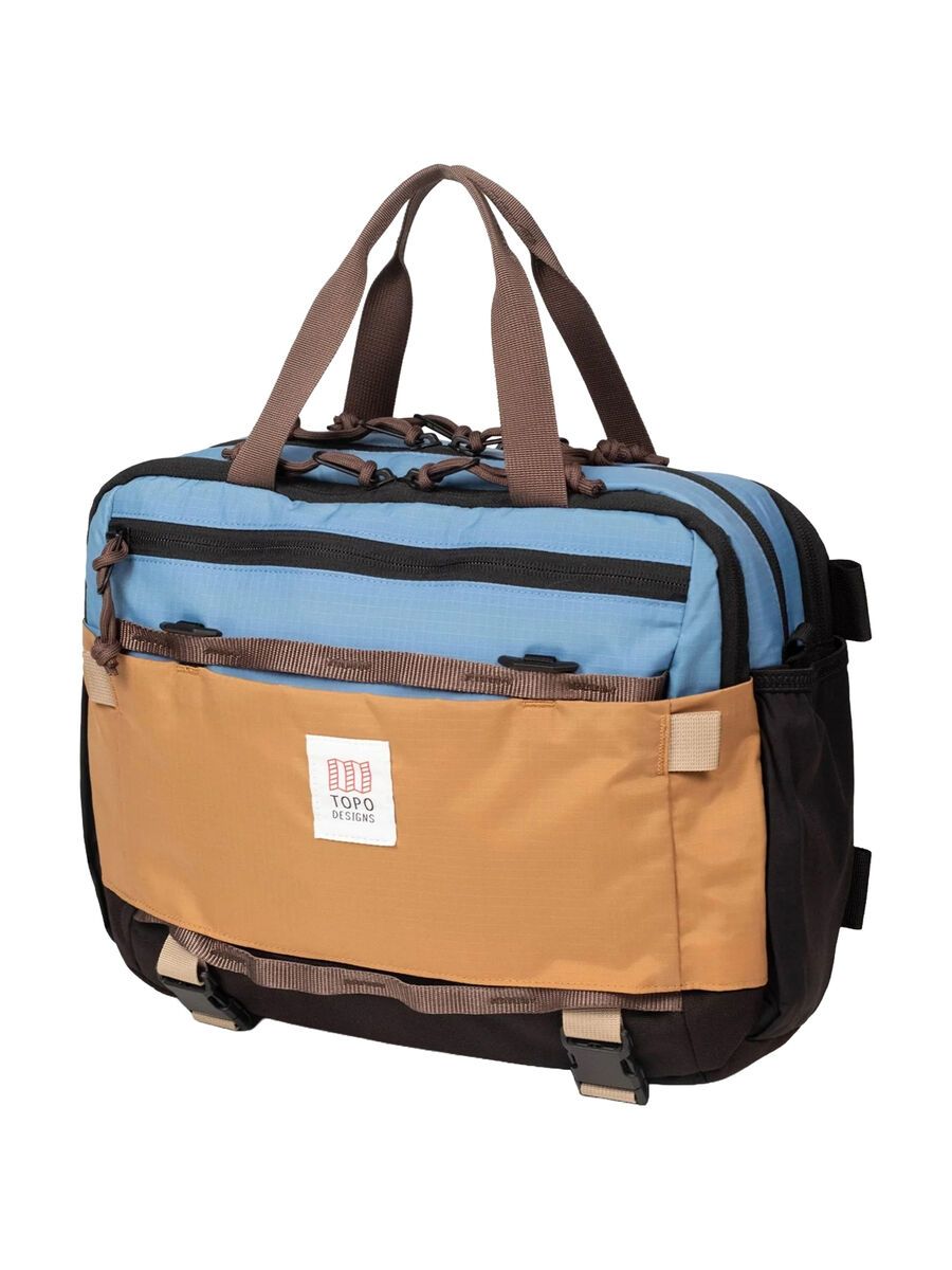 Topo Designs Mountain Cross Bag 14L, river blue/brown oak - Bild 1