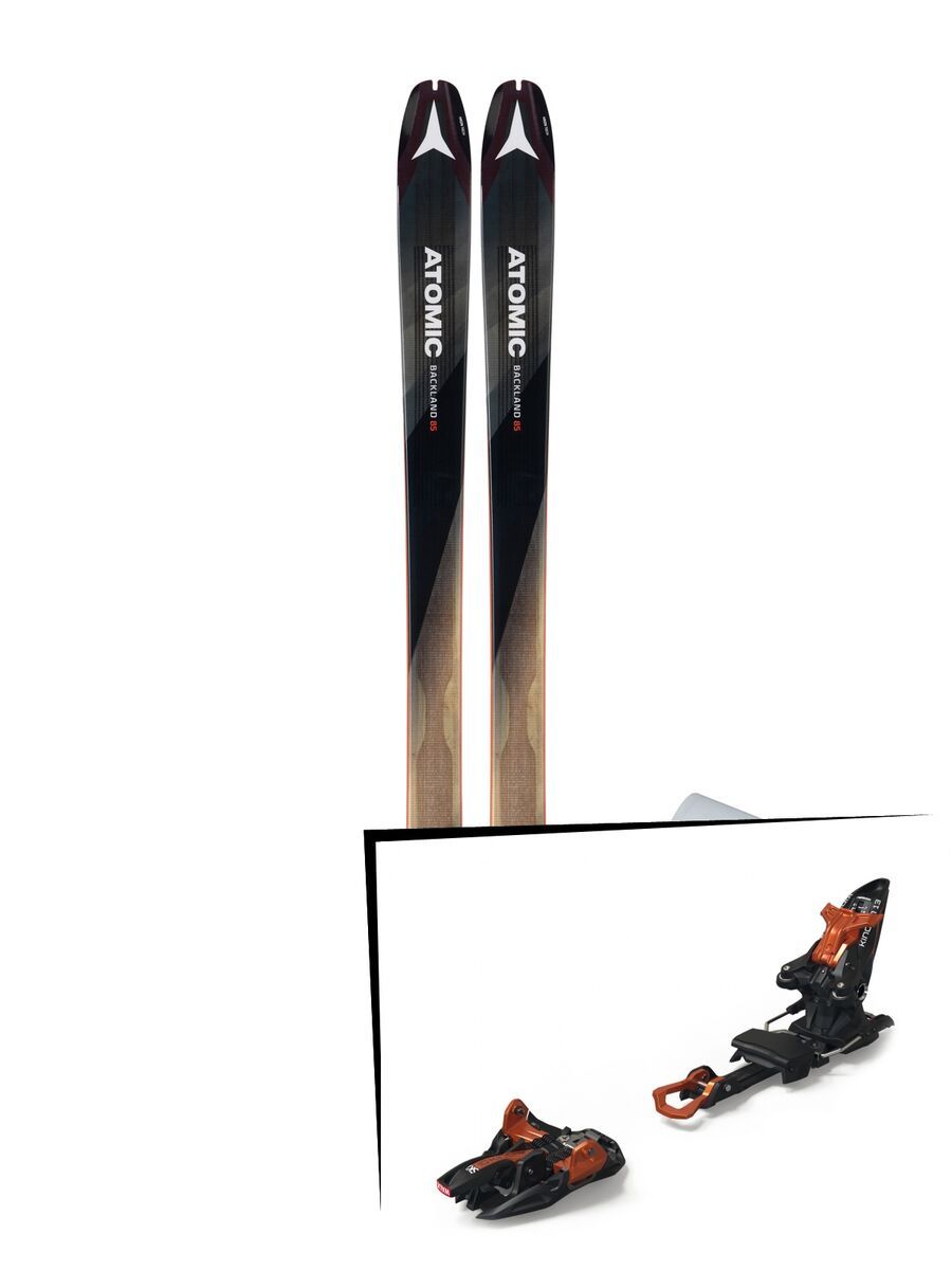 Set: Atomic Backland 85 + Hybrid Skin 85 2019 + Marker Kingpin 13 black/copper - Bild 1