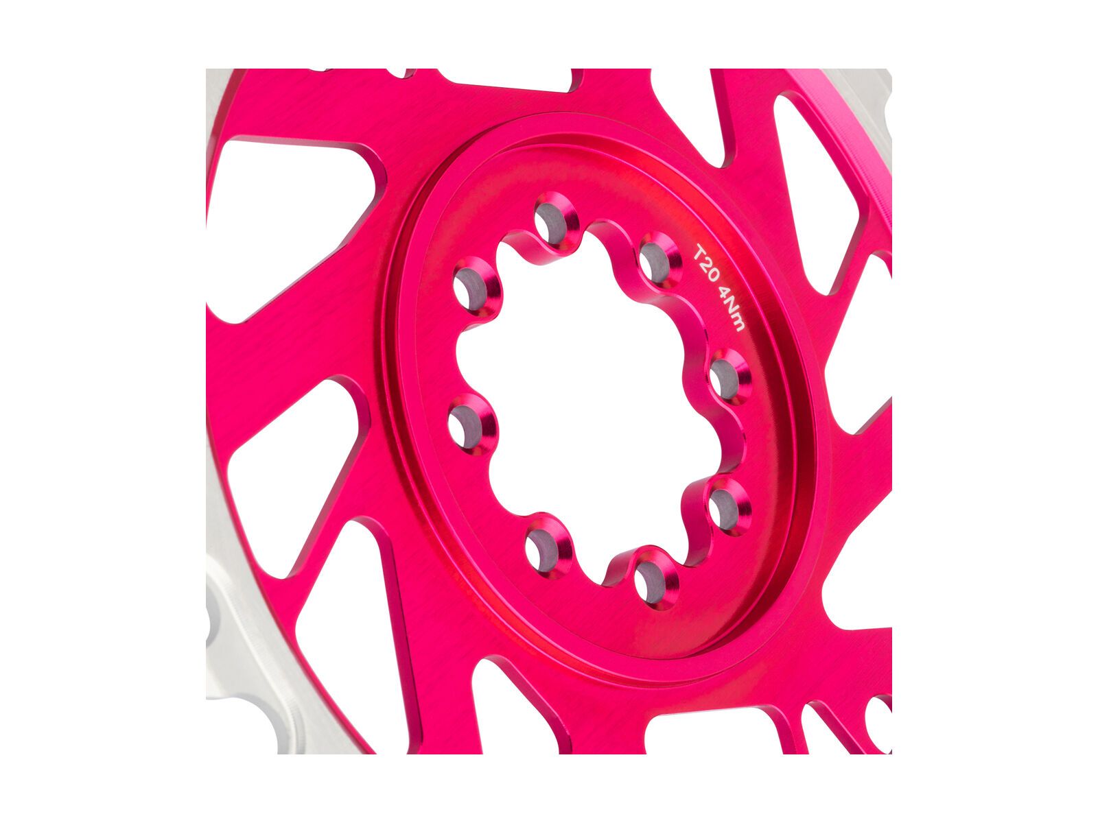 Burgtec 3 mm Offset Thick Thin Chainring SRAM 8-Bolt, toxic barbie pink - Bild 7