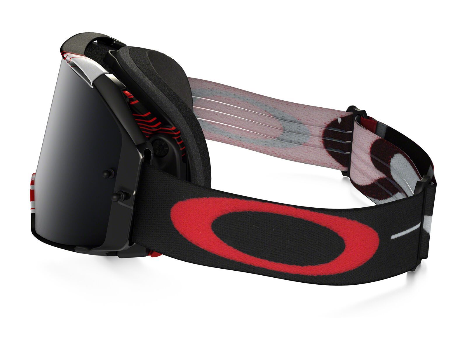 Oakley Airbrake MX, block pass red/Lens: dark grey - Bild 4
