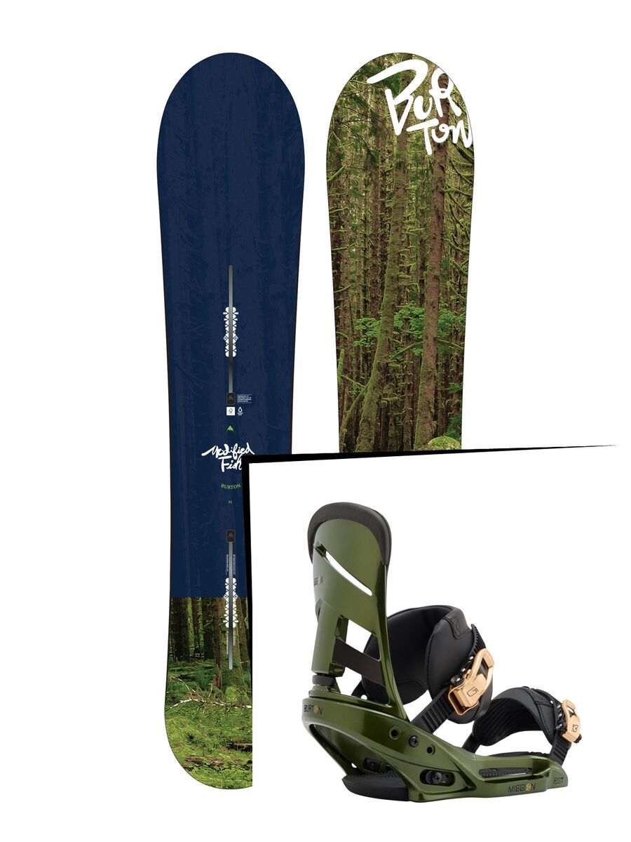 Set: Burton Modified Fish 2017 +  Mission EST (1712894S) - Bild 1