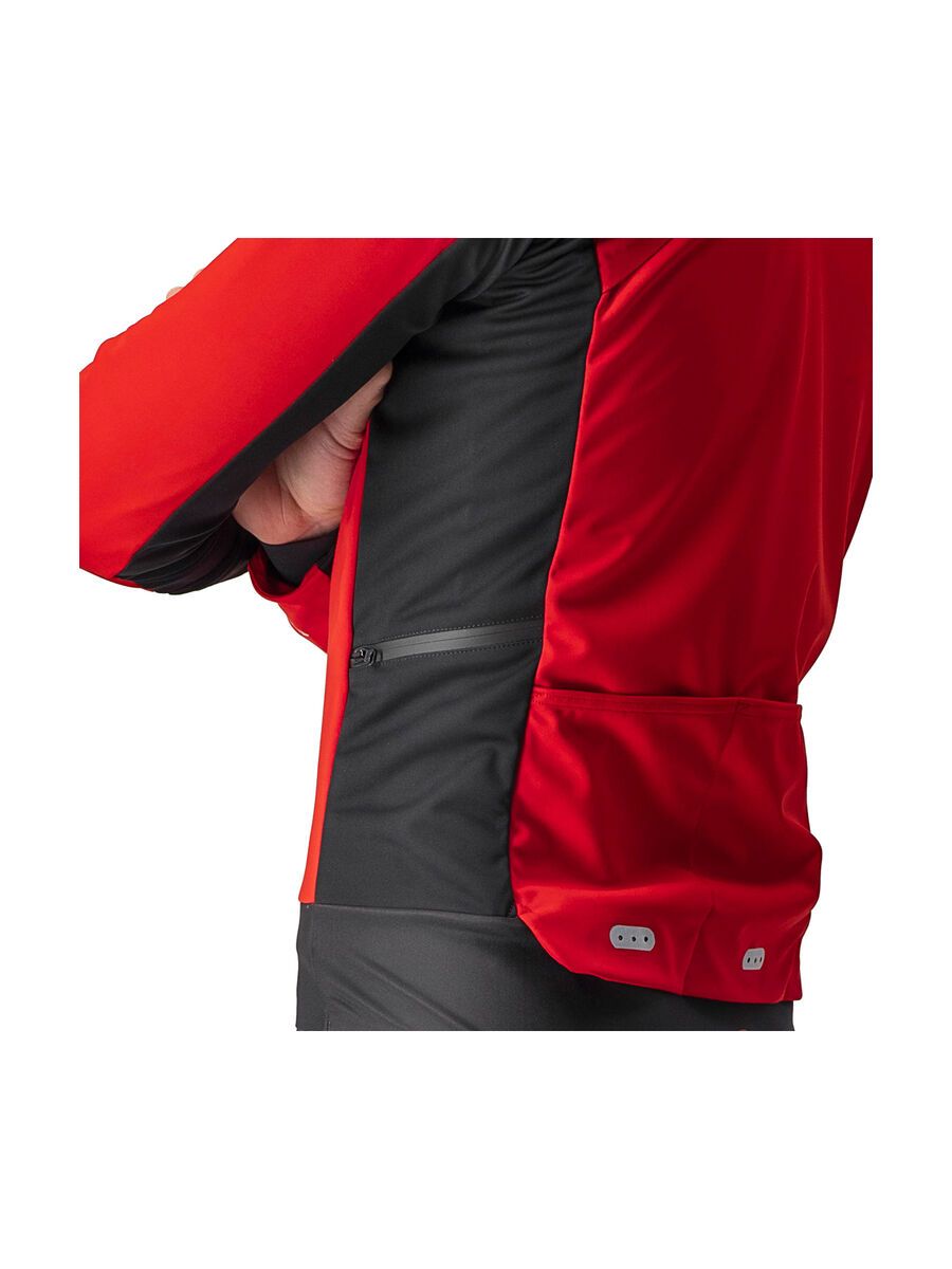 Castelli Alpha RoS 2 Jacket, red/silver reflex-dark gray - Bild 4