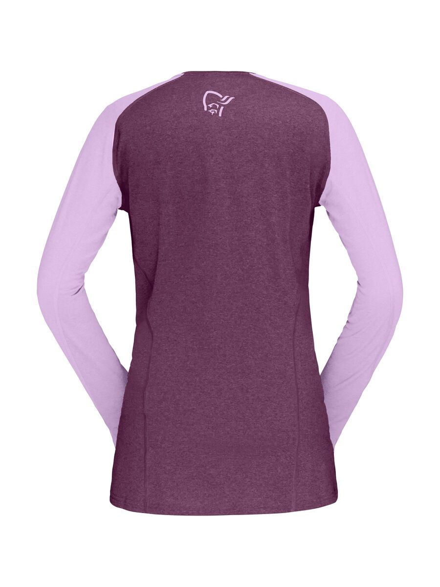 Norrona fjørå equaliser lightweight Long Sleeve W's, dark purple/violet tulle - Bild 2