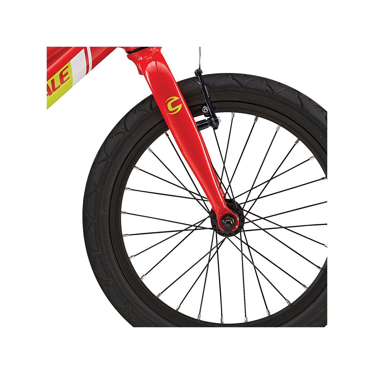 Cannondale Trail 16 Single Speed Boys, race red w/ neon spring and magnesium white, gloss - Bild 2