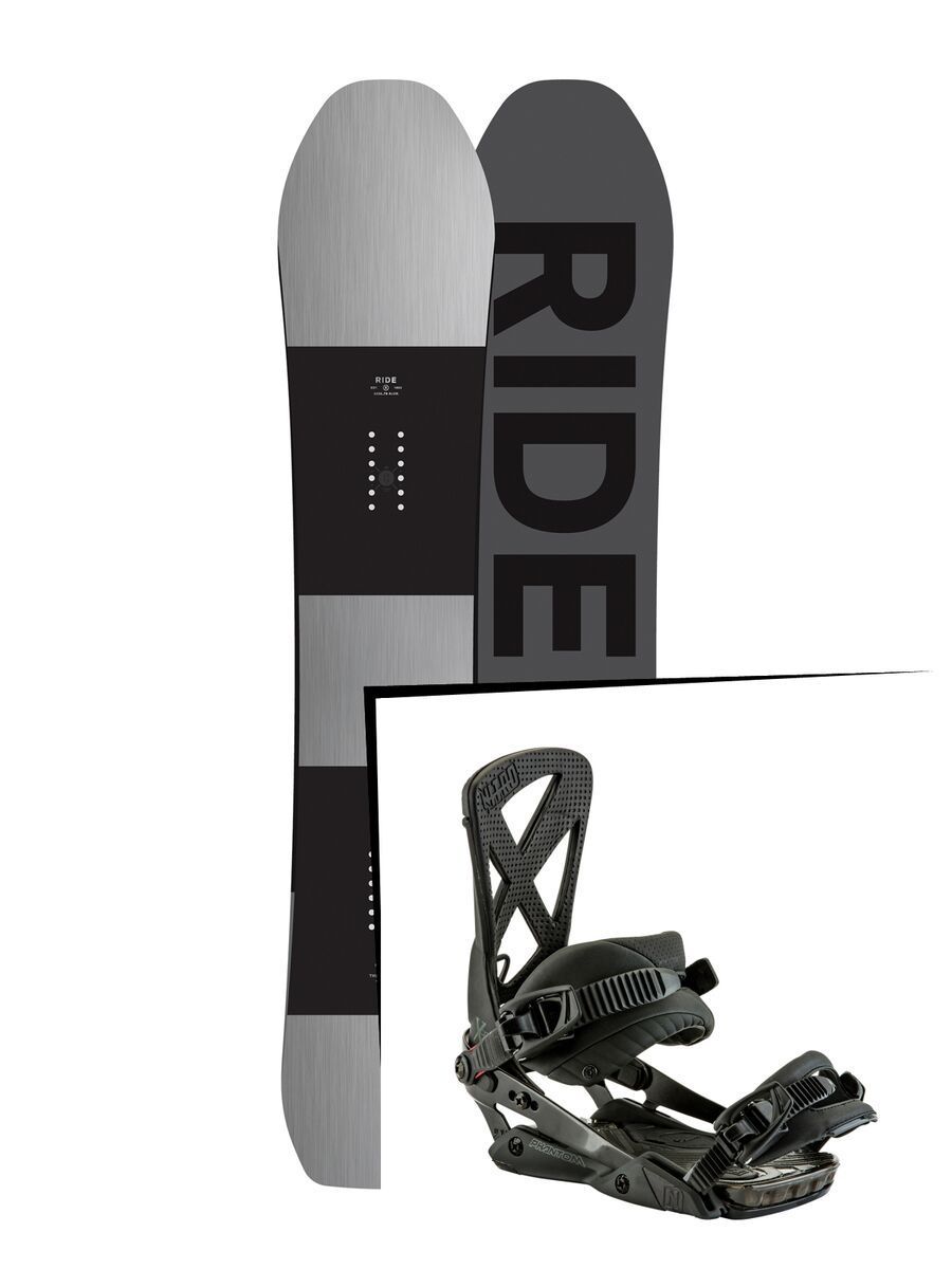 Set: Ride Timeless 2017 + Nitro Phantom 2017, midnight - Snowboardset - Bild 1
