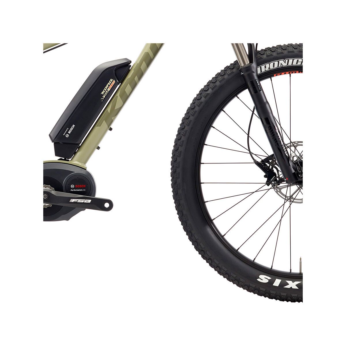 Kona Remote 27.5, matt olive & dark olive w/ olive & orange decals - Bild 4