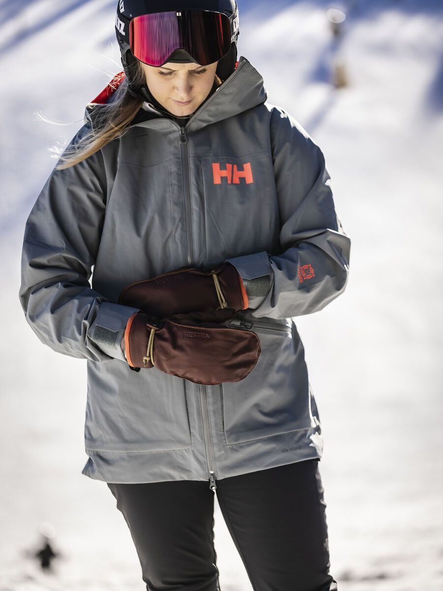 Hestra Wakayama Mitt, bordeaux/brown - Bild 9