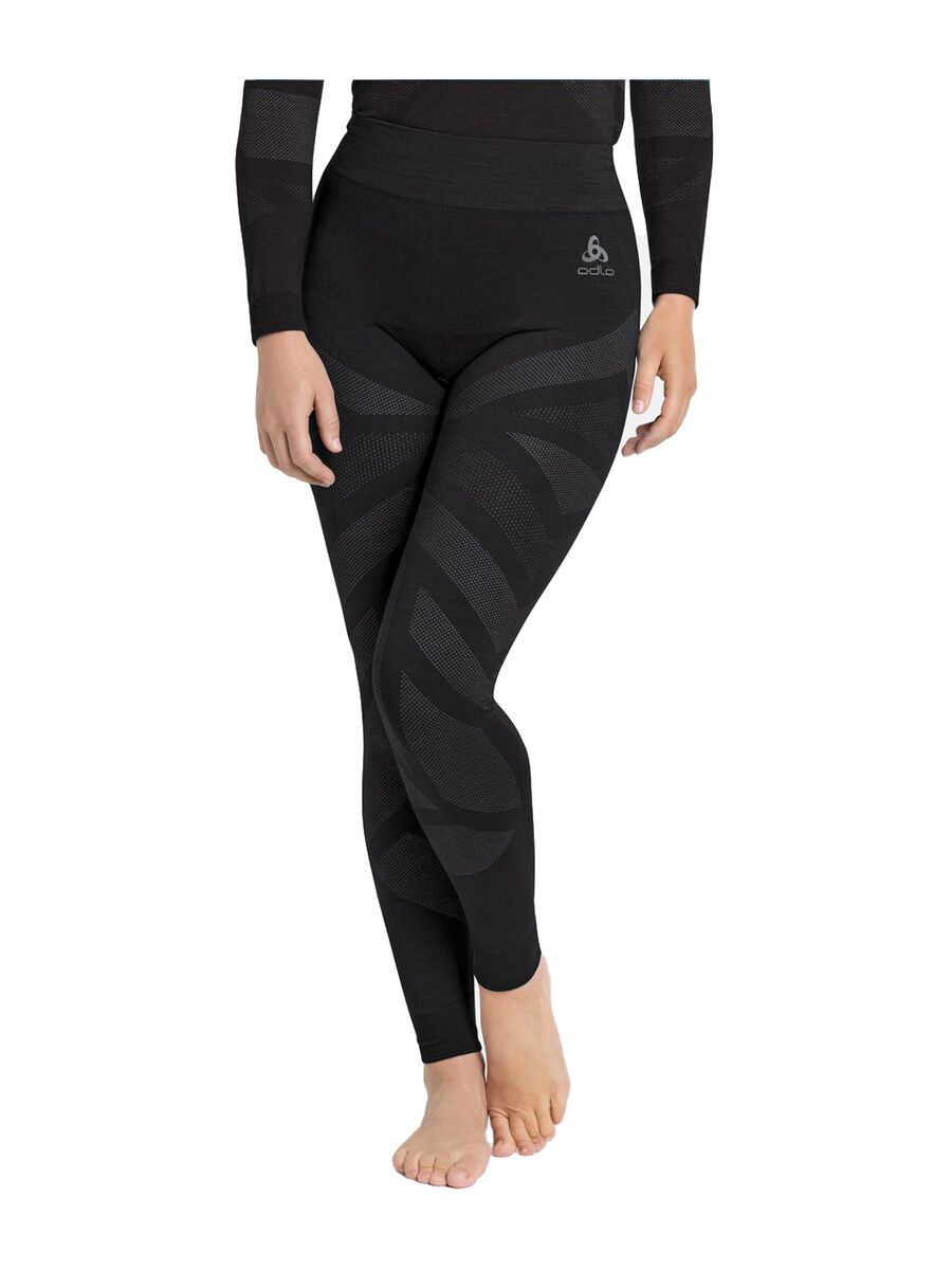 Odlo Natural + Kinship Warm Baselayer Bottoms Women's, black melange - Bild 3