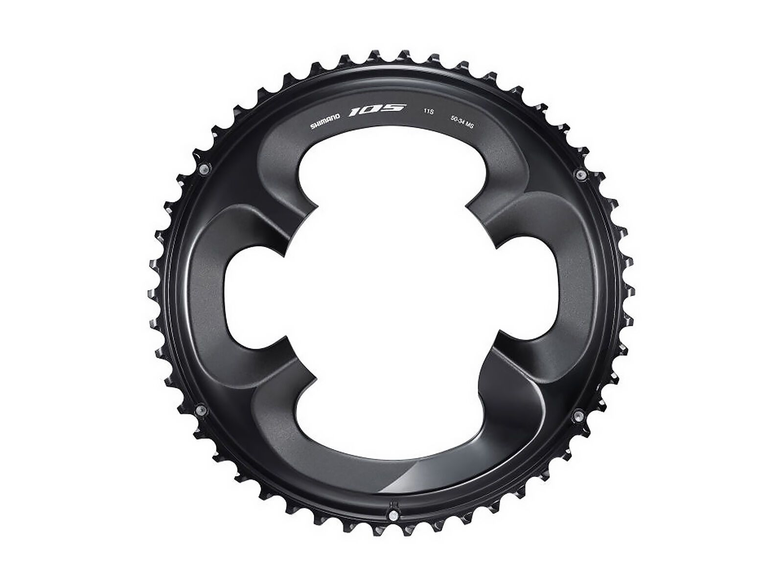 Shimano 105 Kettenblatt für FC-R7000 - 2x11 (MS), schwarz - Bild 1