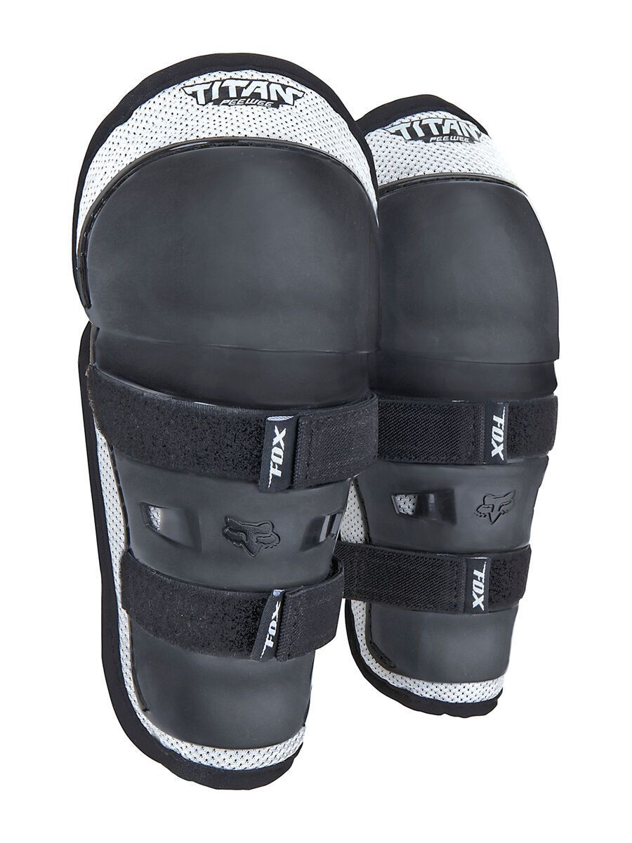 Fox PeeWee Titan Knee/Shin Guard, black silver - Bild 1