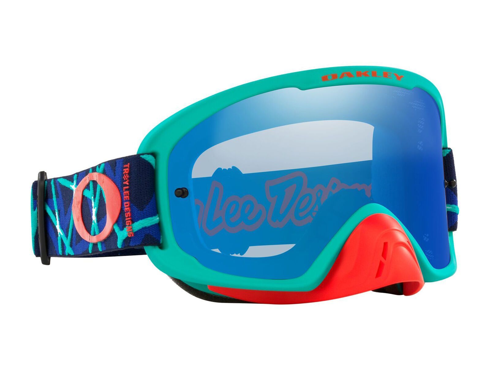 Oakley O Frame 2.0 Pro MTB Troy Lee Designs - Black Ice Iridium, blue webstar - Bild 11