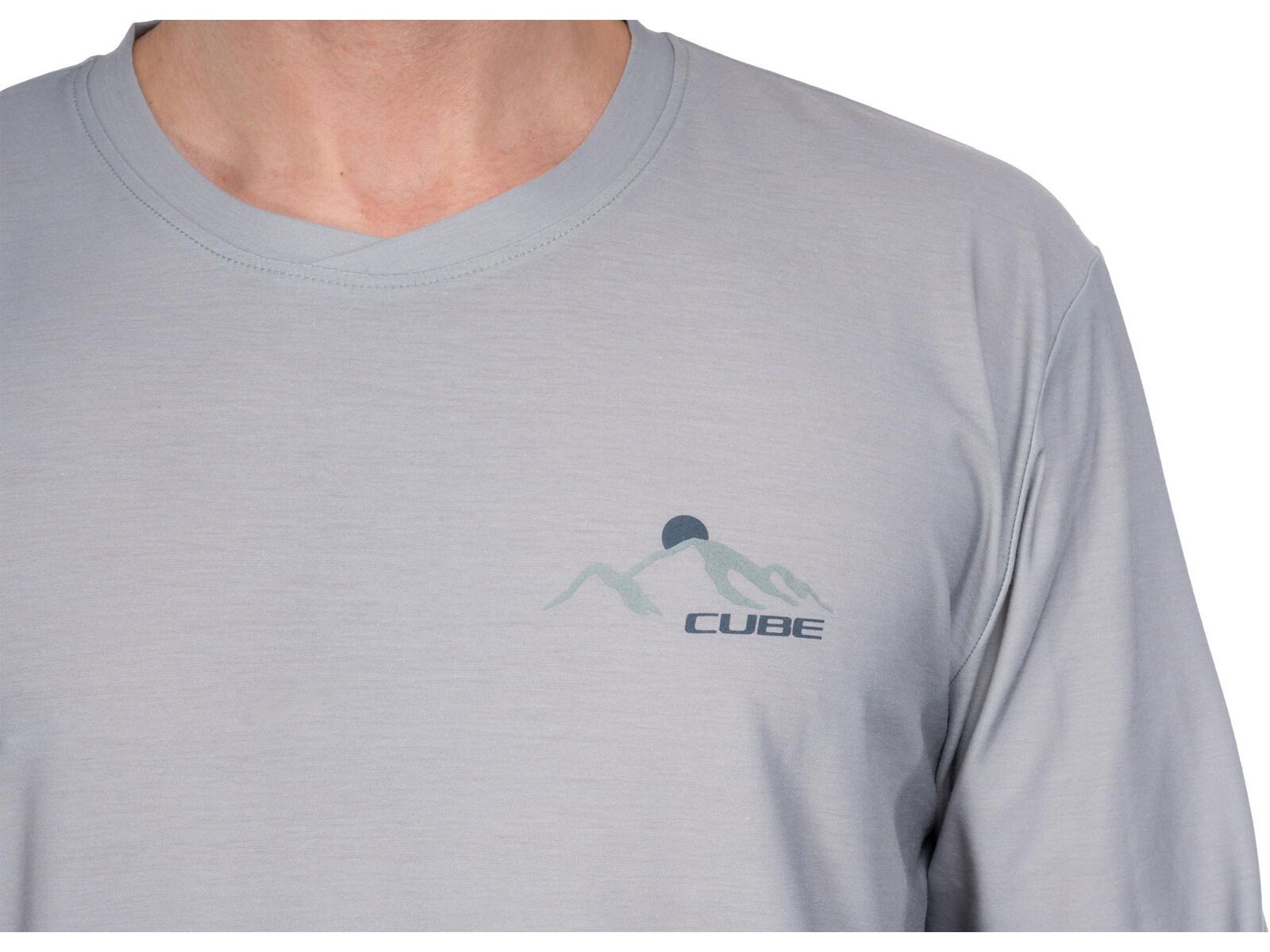 Cube MTB Rundhalstrikot Soft Touch langarm, grey - Bild 2