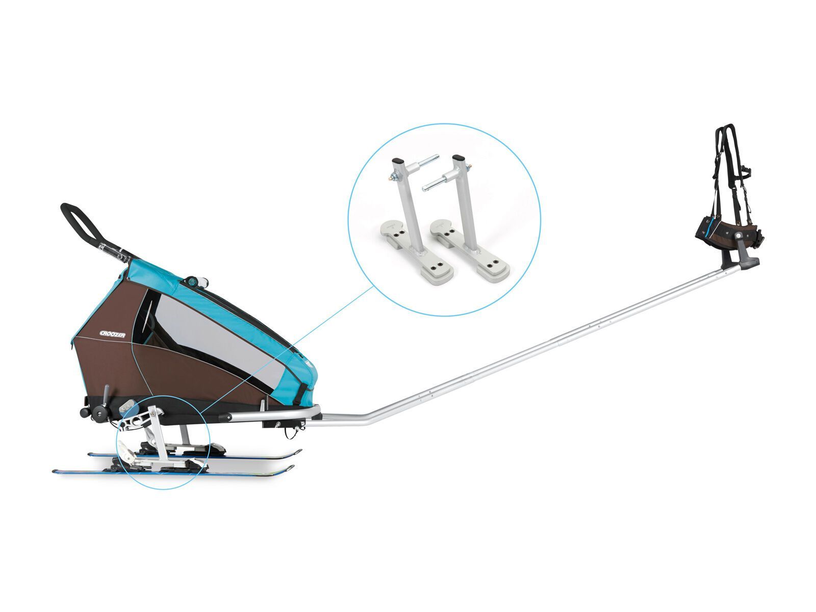 Croozer Ski Adapter Set Snap & Ski - Bild 2