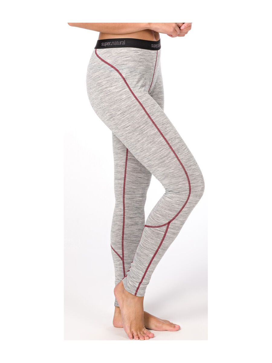 super.natural W Base Tight 175, ash melange/pomegranate - Bild 3