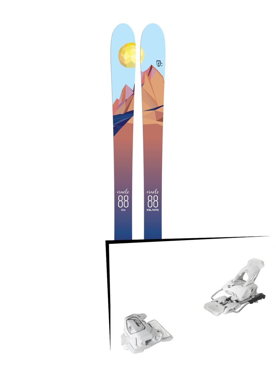 Set: Icelantic Oracle 88 2018 + Tyrolia Attack² 12 GW matt white - Bild 1