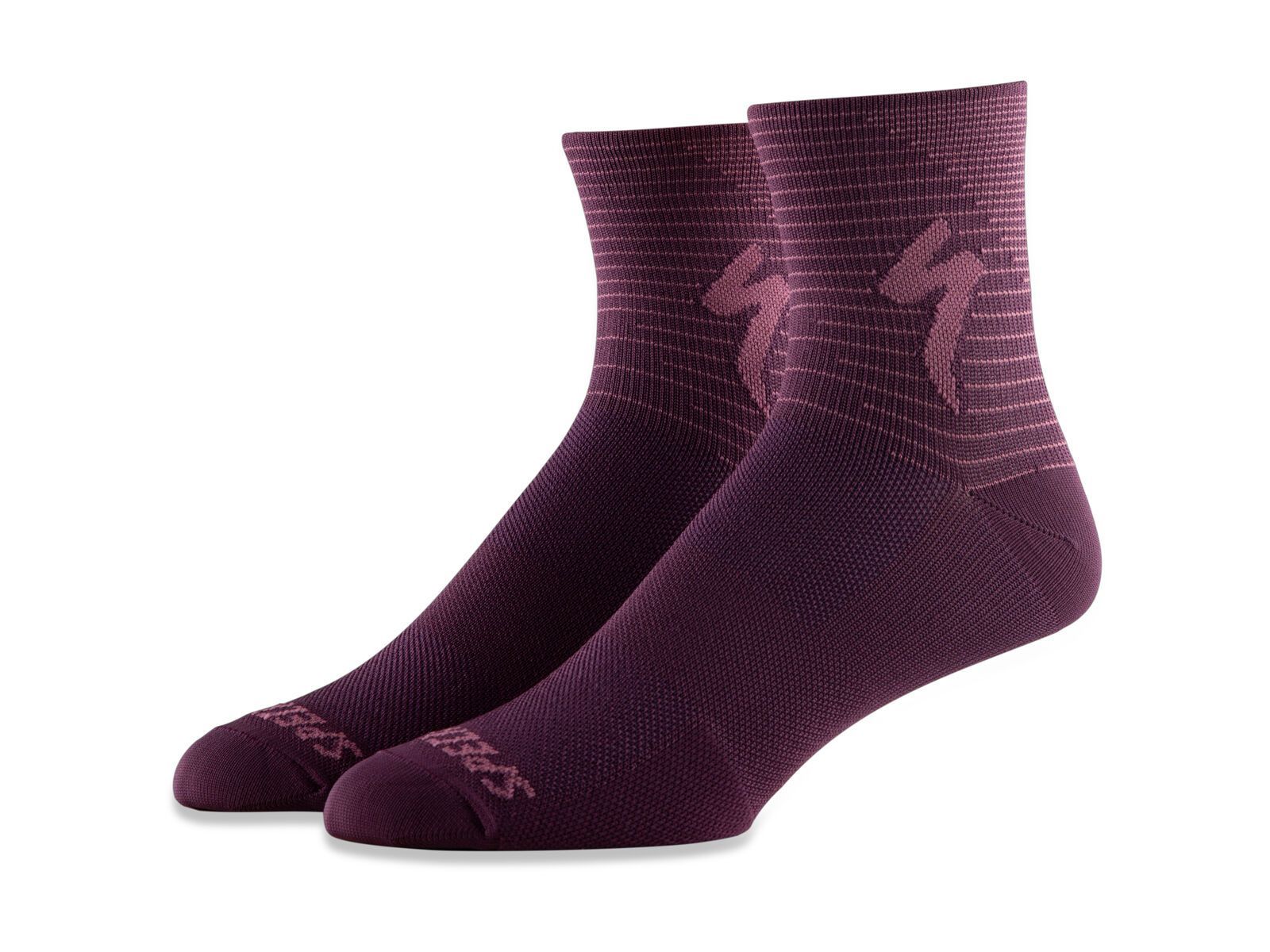 Specialized Soft Air Road Mid Sock, cast berry/dusty lilac arrow - Bild 1