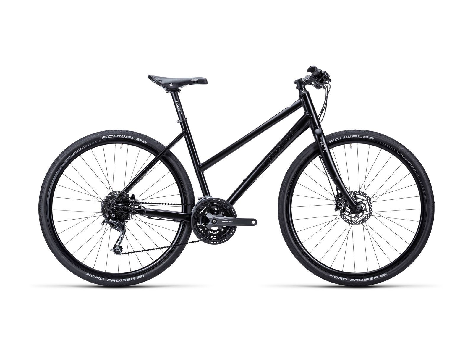 Cube Hyde Trapeze, black white shinyblack - Bild 1