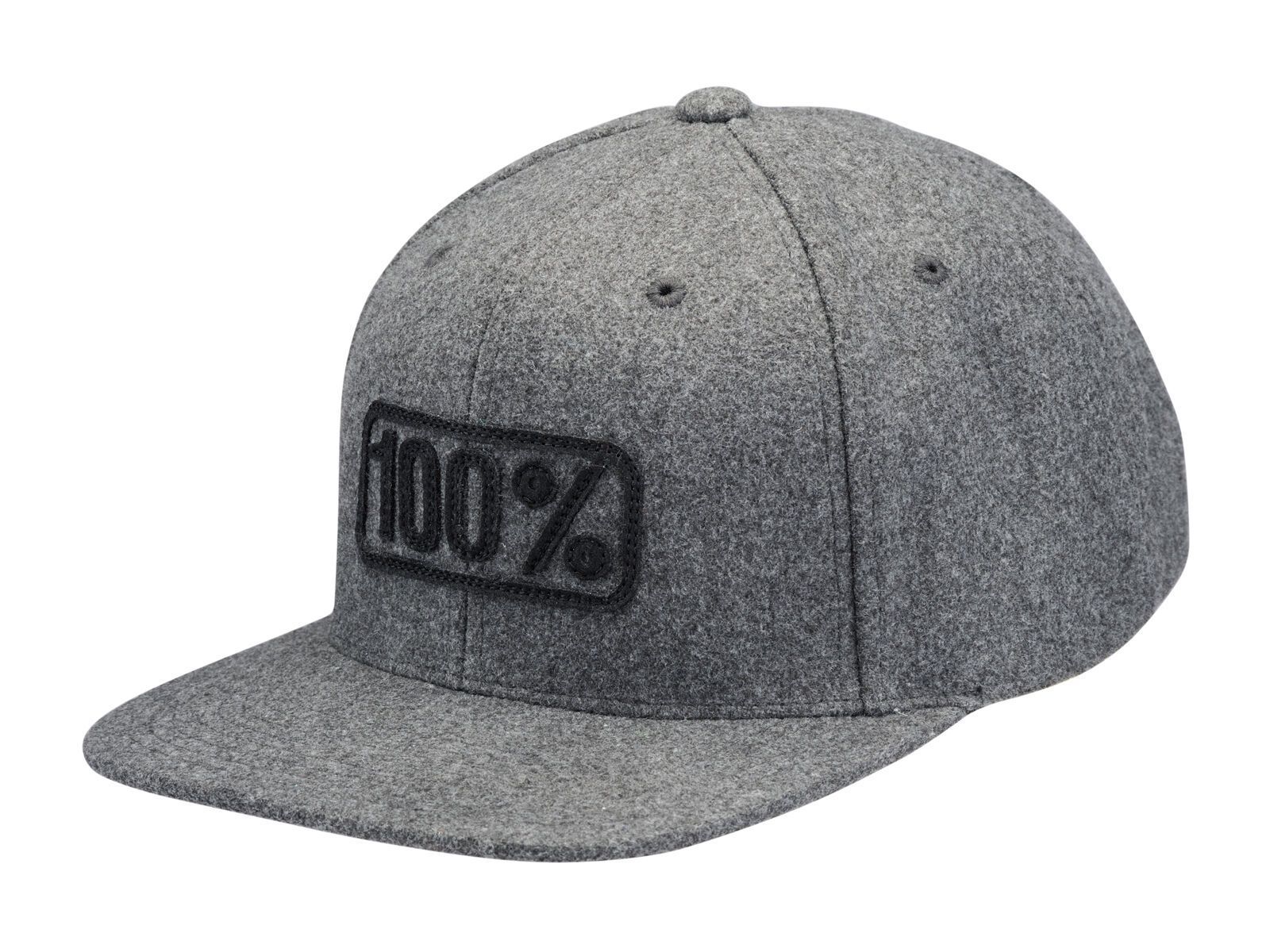 100% Repose Snapback Hat, charcoal heather - Bild 1