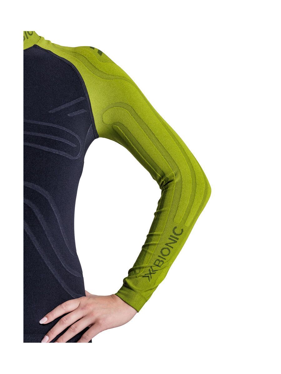 X-Bionic Heatloop Shirt LS Wmn, moss green/x black - Bild 16