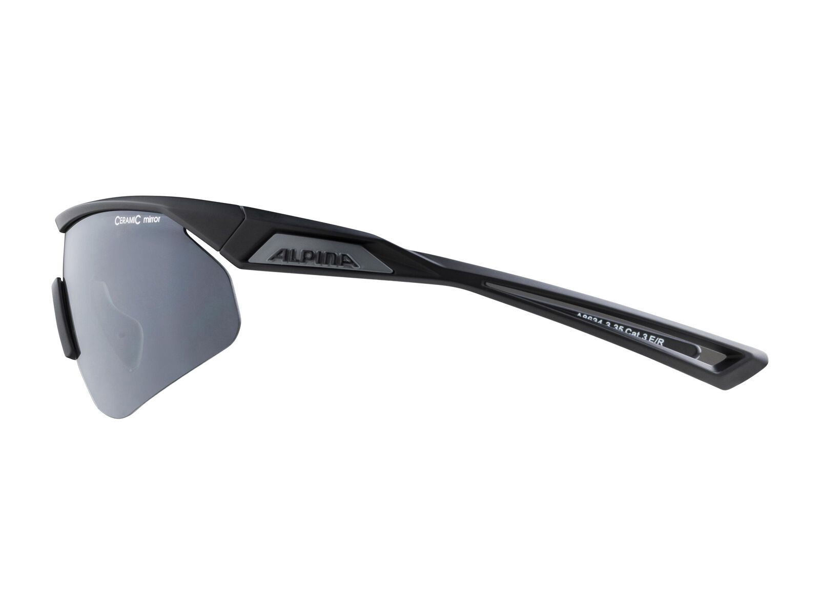 Alpina Nylos Shield, black matt/Lens: ceramic mirror black - Bild 2