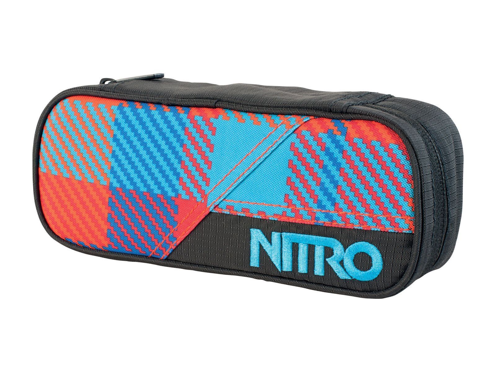 Nitro Pencil Case, plaid red blue - Bild 1