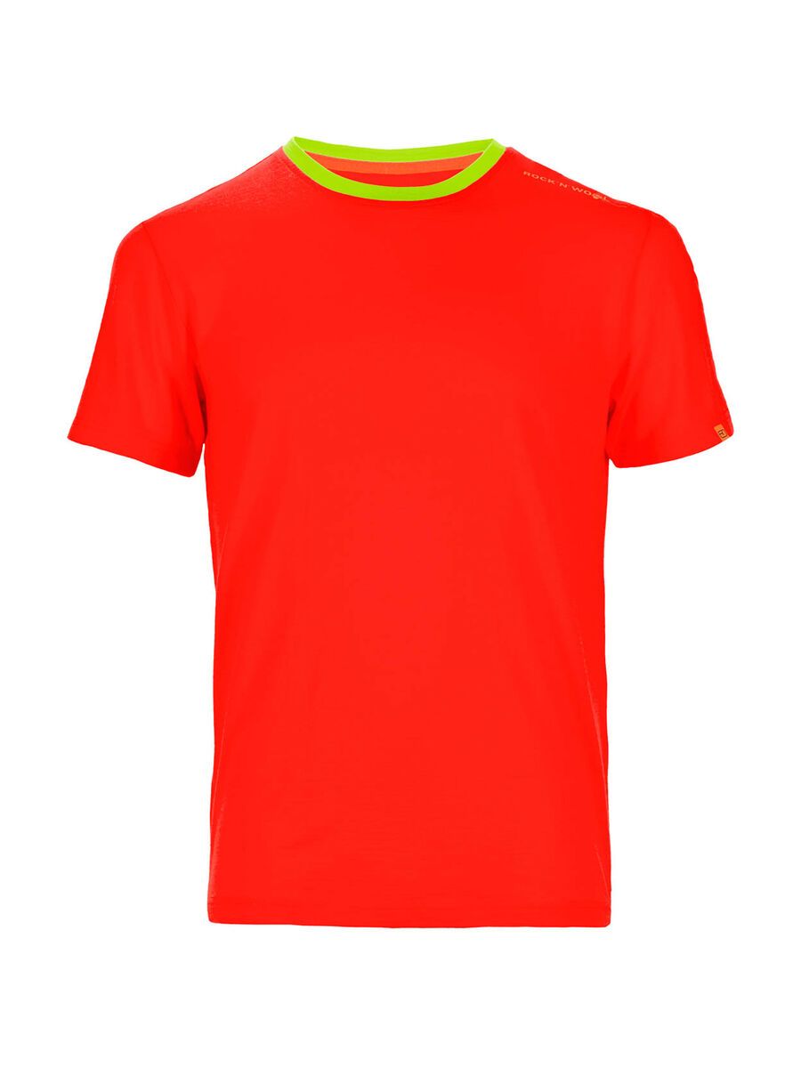 Ortovox Rock 'n' Wool Short Sleeve, crazy orange - Bild 1