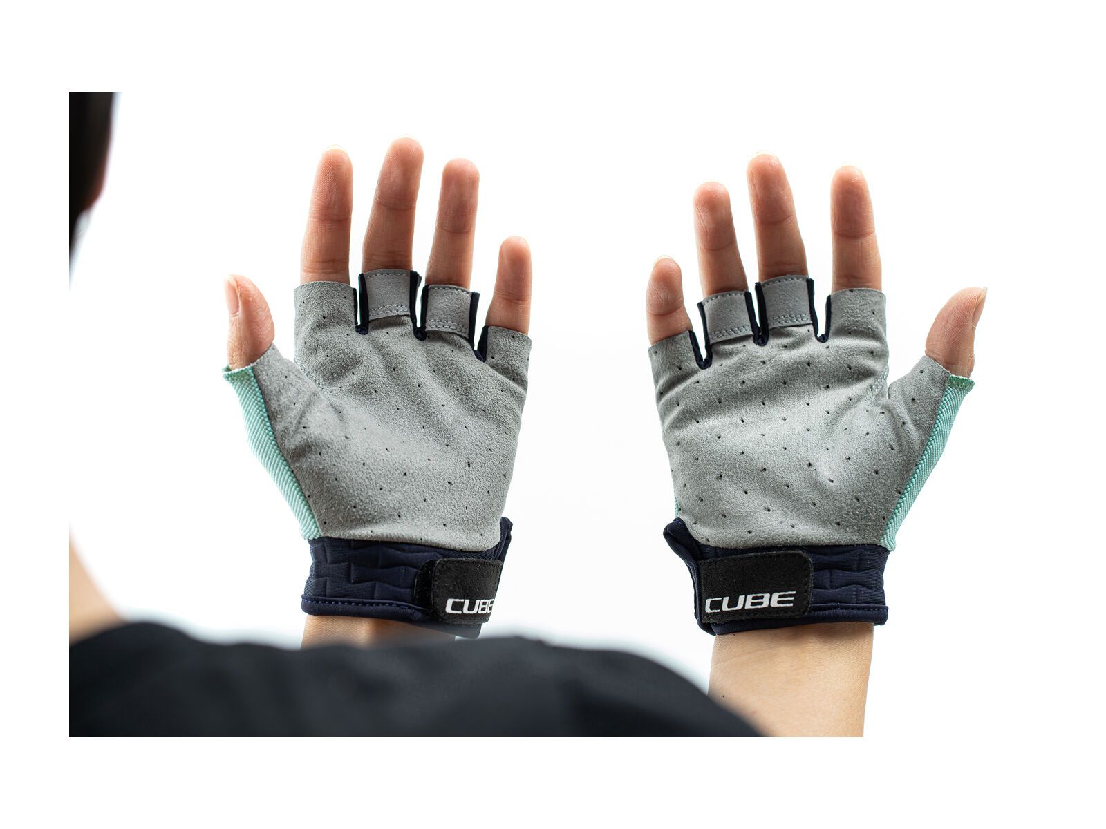 Cube Handschuhe Performance Junior Kurzfinger, blue´n´mint - Bild 6