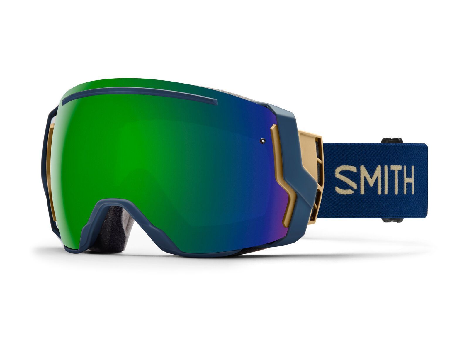 Smith I/O 7 inkl. Wechselscheibe, navy camo split/Lens: sun green mirror chromapop/storm rose flash - Bild 1