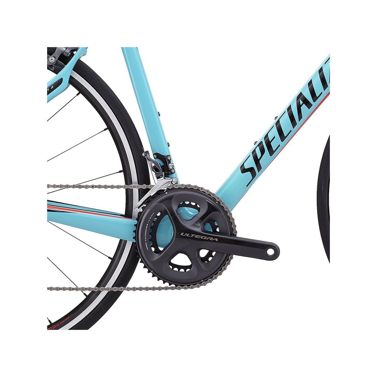 Specialized Roubaix SL4 Expert, gloss light blue/rocket red/black - Bild 3